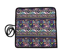 TOPINCN Handmade Canvas Pen Storage Pouch National Style Paintbrush Case Prevent Pen Point Breakage for Drawing Artists 38.3cm