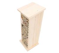TOPINCN Hanging Bee House Handmade Solid Wood Bee Box for Beekeeping with Exquisite Craftsmanship for Outdoor Garden Decoration