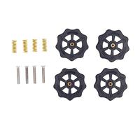 TOPINCN Heated Bed Leveling Nut Upgraded Manual Set for 3D Printer Easy Adjustment and Stability ABS Steel Material 8 Pieces