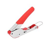 TOPINCN Heavy Duty Coax Cable Crimper Steel with Soft Rubber Handle for Video and Audio Use