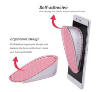 TOPINCN Height Increases The Silicone Adhesive Gel Comfortable Smallness of Comfortable Bends for Short People (1.5cm)