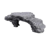 TOPINCN Hiding Cave Ornament Made of Quality Material for Aquarium Decoration Gray