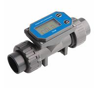 TOPINCN High Precision Digital Display Flowmeter for Farmland Irrigation, Fish Pond, Swimming Pool, 2.3-3.3V