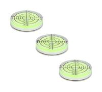 TOPINCN High Precision Mini Bullseye Levels 32mm Circular Bubble Level for Horizontal Measurement Instrument, 3 Pcs for Leveling Tripods, Telescopes, Furniture Placement