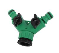 TOPINCN Hose Splitter 2 Valve Easy Installation Inner Sealing Rings for Washing Machine Gardening, ABS Material (3 Nipple)