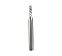 TOPINCN HSS High Speed Steel End Mill, 4 Flute, 1/8 Inch Diameter, 1/4 Inch Straight Shank, CNC Milling Machine Bit