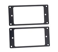 TOPINCN Humbucker Pickup Ring Set for Electric Guitars, 2Pcs Metal Pickup Mounting Rings, Stable and Easy to Install, Ideal for Guitarists, Black (Black)