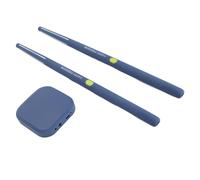 TOPINCN Immersive 3D Movement Electrical Air Drum Set, Portable RGB Virtual Drum Kit with Sticks, Connectivity, Dark Blue Color, Exercise Tool for All Age Groups