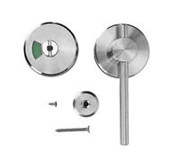 TOPINCN Indicator Door Lock, Vacant Engaged Indicating Lock Privacy Partition Door Lock Latch for Public Toilet WC Restroom