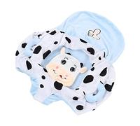 TOPINCN Infant Plush Learning Sofa, Baby Support Sofa Cute Cartoon Design, Sitting Chair with Anti Slip Bottom, Soft Handles Learning Infant Support Sofa (Cow)