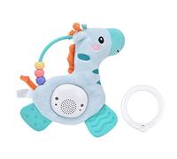 TOPINCN Infant Toy & Teether Baby Teething Horse Toy Soothing Teether Plush Doll with 12 Songs Sounds Lights for 0-3 Years Crib Stroller Car Tactile Visual Stimulation (Green)