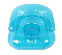 TOPINCN Inflatable Couch for Adults, Transparent PVC Inflatable Chair for Indoor Outdoor Use, Blue Blow Up Lounger Chair Swimming Pool Air Chair for Bedroom Balcony Garden Pool Travel