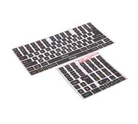 TOPINCN Keyboard Stickers Durable PVC Decorative 2 Pcs Keycaps Stickers for 84 To 108 Keys Keyboard, Gaming, for Mechanical, English