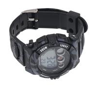 TOPINCN Kids Camouflage Digital Watch Water Resistant LED Backlight Alarm Clock for Boys 5-17 Years Old (Black)