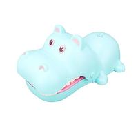 TOPINCN Kids Portable Toy Hippo Mouth Fun Board Game for Thrilling Parent-Child Interaction in Non- Material (Blue)