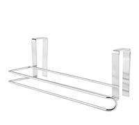 TOPINCN Kitchen Roll Dispenser Stainless Steel Kitchen Over Door Roll Paper Holder Paper Under Cupboard Unit Shelf Towel Rack Hanger