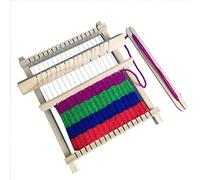 TOPINCN Knitting Weaver Set Safe Material Mini Loom Machine for Children Hand-Eye Coordination Development