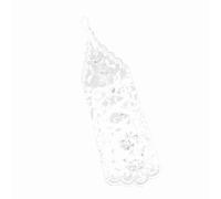 TOPINCN Lacey Ivory Rhinestone Fingerless Gloves Wedding Accessory, Vintage Syle White Lace Bride Bridal Rhinestone Sexy Fingerless Gloves (White)