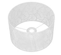 TOPINCN Lamp Shade, Metal Lampshade Modern Style Light Shade Floor Lamp Chandelier Cover Bedside Table Home Decoration Compatible with E14 E27 Bulbs (White)