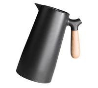 TOPINCN Large Capacity Double Walled Thermal Coffee Carafe Insulation Pot for Home Kitchen Restaurant Bar Pantry Green (Black)