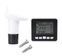 TOPINCN Lcd Temperature Display Water Level Sensor With Inner Receiver Water Tank Liquid Depth Gauge Sensor
