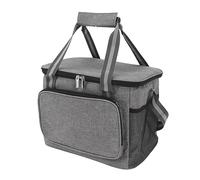 TOPINCN Leakproof Insulated Hot Pressing Technology Lunch Bag for Fish, 12L Portable Insulated Bag with Oxford Fabric, PEVA Heat Preservation Space for Camping Travel Grey 31 X 23 X 19cm