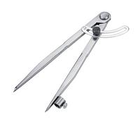 TOPINCN Leather Divider Compass Adjustable 200mm Rotating Tool for Marking, Sewing and Leathercraft Silver