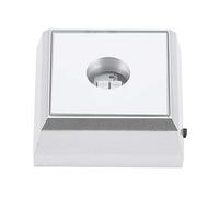 TOPINCN LED Display Stand Base, Statue Supporting Holder, Illuminated Display Bracket, Crystal Artware Holding Mount with Light for Acrylic Art Glass 3D Statue Jewelry (Silver) (Colorful)