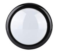 TOPINCN LED Light Lamp Button Big Round Video Game Push Buttons, Acrylic Crystal Shell for Safe Usage, DC12V for Game Enthusiasts, ABS/Red/3.7*3.7*2.2inch (White)