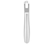 TOPINCN Lemon Peeler Zester, Lemon Rind Scraper, Stainless Steel Kitchen Shaver Gadget, Zester Grater with Handle for Peeling Lemons Oranges Carrotss Ginger Garlic Chocolate (Silver)