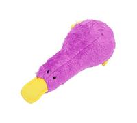 TOPINCN Lifelike Duck Shape Shaped, Squeaky Plush Dog Toys Fun Bird Dog Toys for Small Breeds Puppies Reduce Boredom and Anxiety (Purple)