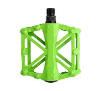 TOPINCN Lightweight Bicycle Pedals Bearing Platform Pedals for Long Distance Riding 1 Pair Aluminium (Green)