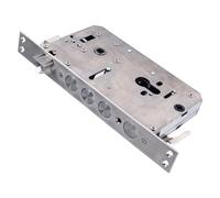 TOPINCN Lock Cylinder, 304 Stainless Steel Mortise Lock Hook Deadbolt, Multifunctional Mechanical and Fingerprint Entry Door Lockset for Security Door