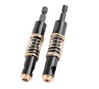 TOPINCN Long -lived Black Hinge Drilling Bits with Brass Tip, High -speed Steel 4241 Bohrbit, Automatic Chip Removal for Wood and Plastic, 1/4 '' and 5 Mm Sizes, for Carpentry and Handicrafts (2