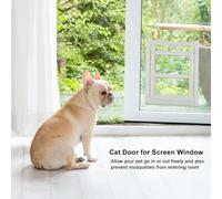 TOPINCN Long -lived Plastic Dogs -Dogs Cat Cat Door with Magnetic Locking, Avoid, Suitable for Screen Windows, 1 X Front Door (L Day style)