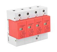 TOPINCN Low Voltage Arrester Device 4P with Flame Retardant Shell for Home Appliances - Protects Against Lightning Strikes