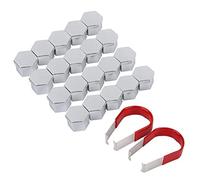 TOPINCN Lug Nut Caps, 17mm Hub Screw Cover Set | Durable plastic, Road damage protection, Convenient installation, Fits 17mm wheel bolts, Decorative car accessory