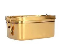 TOPINCN Lunch Box,1.5L 2 Layer Lunch Box Portable Leakproof 304 Stainless Steel Bento Food Container Dinnerware(Gold)