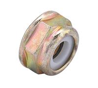 TOPINCN M10X1.25 Flange Nut, Metal Universal Left Hand Thread Blade Nut Replacements Brush Cutter Trimmer Accessories Gold