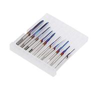 TOPINCN Machine Tap Set 10 Pcs Quality Tungsten Steel Straight Flute Taps for New Thread Creation on Various Materials M1 M1.2 .4 .6 .7 .8 M2 M2.5 M3 M3.5