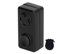 TOPINCN Magnetic Fidget Slider Plaything, Cuboid Shaped 2 Buttons Push Gliding Block, Sensory Trinket, Portable Fingertip Shift Slipper Gadget for Office, Anxiety Stress Relief (Black)