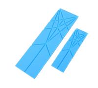 TOPINCN Magnetic Flat Measuring Spoon Set 2pcs Space Saving 3 in 1 Folding Design for Baking Cooking with Durable PP Material (Blue)