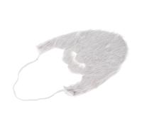 TOPINCN Male Gray False Beard Soft Pack Light Pack False Fly for the Face for Halloween Party Articles
