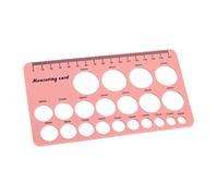 TOPINCN Mammary Flange Measurement Tool of The Flexible Silicone Nipple Rule for New Mothers, a Pump Shielding Rule for Easy to Use Use (Pink)
