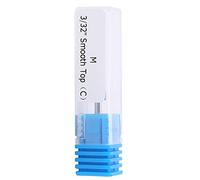 TOPINCN Manicure Ceramic Grinding Head Nail Drill Bit Set for and Artificial Nails, Stainless Steel Art Tools (Round Bald Head M)
