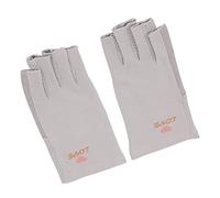 TOPINCN Manicure UV Protection Fingerless Breathable Stretching Nail Game for Home Salon, Fine Sewing, Protection of the Wrist Skin, Medium -sized Size for Most Girls (Gray)