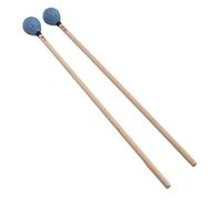 TOPINCN Marimba Mallets Medium Hard Yarn Head Comfortable Maple Handle Wear Resistant 1 Pair for Percussion Playing (Blue)