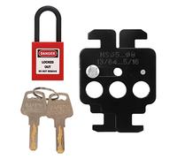 TOPINCN MCB Lockout Tagout Steel Conductor Switch Lock Lock Insulating Nylon -Preliminary Closed Safe Operation for Schneider Circuit Breakers