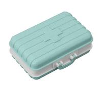 TOPINCN Medicine Box Suitcase for Carry On for Pill Box Luggage Plastic for Mini for 6 Compartments Suitcase Luggage Jar Boxed for Baggage (Green)