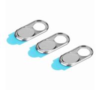 TOPINCN Metal Lens Cover Camera Privacy Protect Sticker Webcam Case for Smartphone Tablets, Thin Webcam Protection Sticker for Cyber Security and Privacy Protection (Silver)